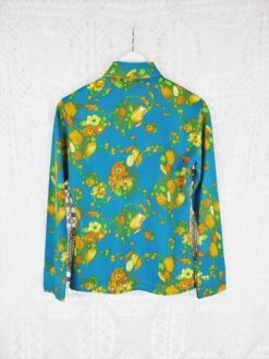 70's Vintage - Sky & Canary Bold Floral Shirt - Size S/M -Style Luma Sales Store img 0627x 44292e5d 7e86 4d40 92f5 144ed09e8321
