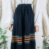 Vintage Skirt - Haberdasher's Ribbon Wobble Skirt - Size M/L -Style Luma Sales Store vintage bohemian retro bohochic 1970s hippie preloved boho clothing all about audrey 107