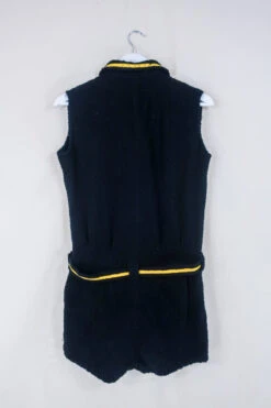 Vintage Playsuit - 1960's Bumble Bee Towelling Playsuit - Size S -Style Luma Sales Store vintage bohemian retro bohochic 1970s hippie preloved boho clothing all about audrey 175