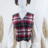 Vintage Waistcoat - Scottish Stewart's Tartan - Size S/M